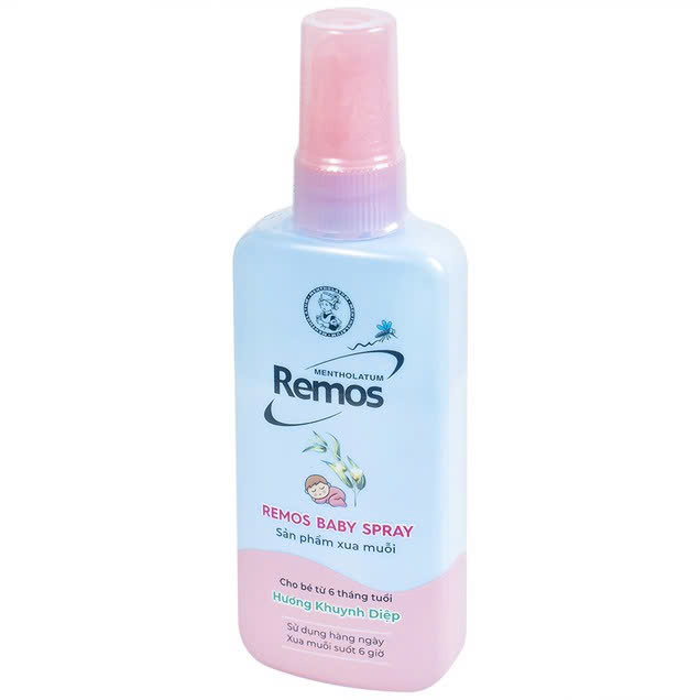 Remos xịt Baby khuynh diệp hồng Rohto (C/70ml)