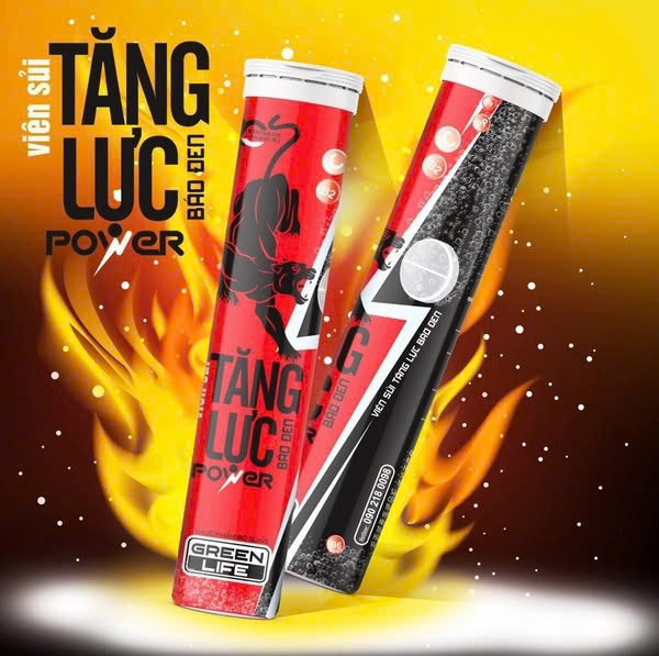 Sủi tăng lực power báo đen Green-life (L/10t)