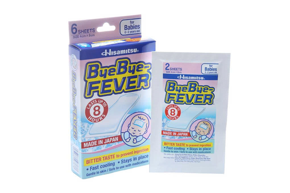 Dán hạ sốt Bye Bye - Fever hồng (H/6m)