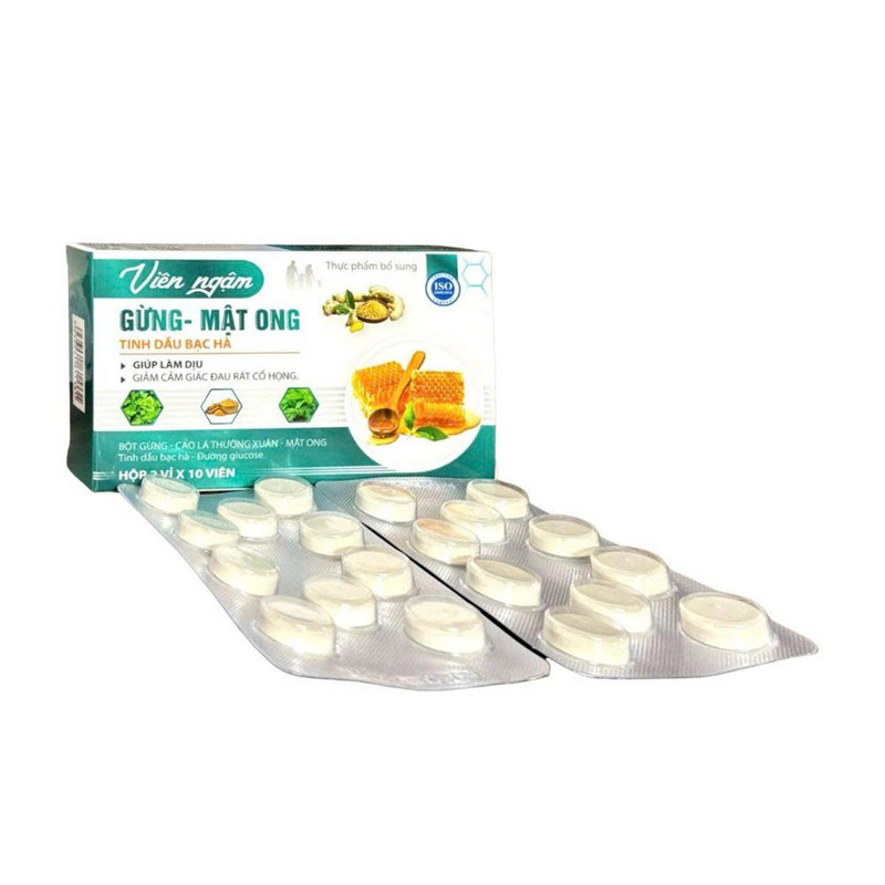 Viên ngậm Gừng - Mật Ong Á Châu (H/20v)