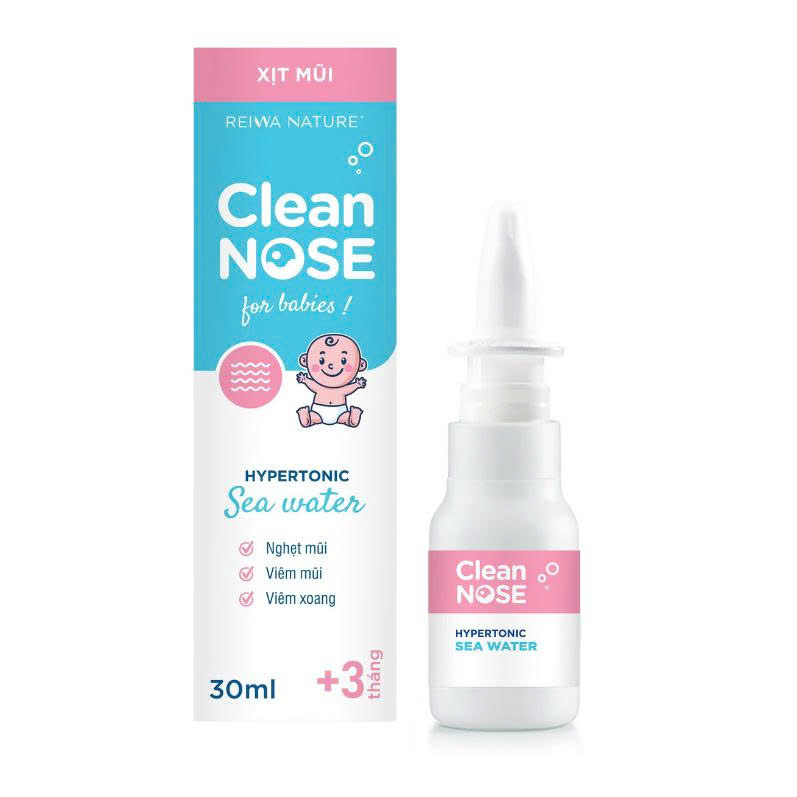 Xịt mũi Clean Nose 3+ hồng nhỏ STE (C/30ml)