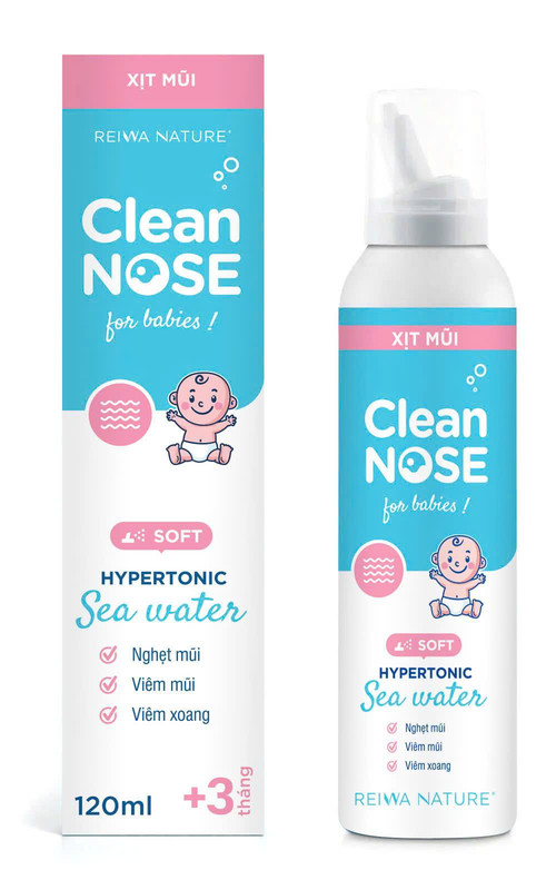 Xịt mũi Clean Nose 6+ hồng lớn STE (C/120ml)